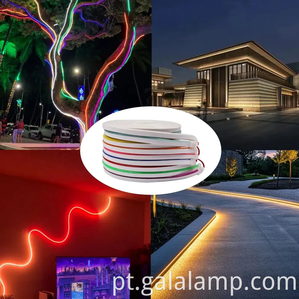 Faixa de luz neon flexível à prova d'água 5m SMD 2835 Sinais externos